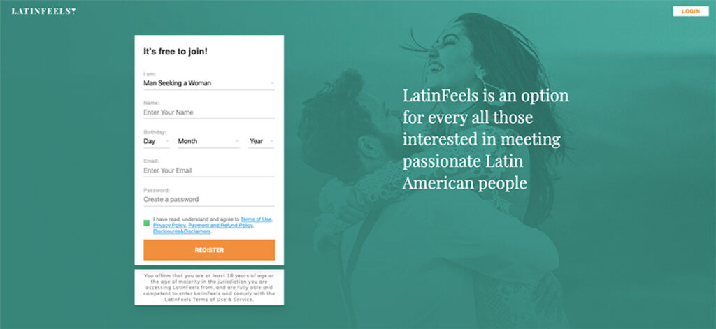 latinfeels main page